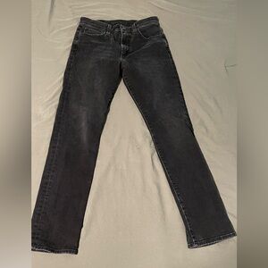 Joe's Jeans Black High Rise LUNA Straight Jeans sz 26 ankle
